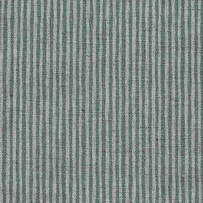 Laila Jade Mist- Curtain fabric with Green stripes