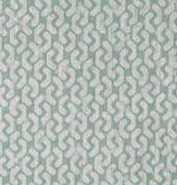 Arina Jade Mist - Natural curtain fabric, Green abstract print