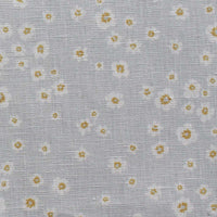 Janika Dijon - Linen Curtain fabric with flower print