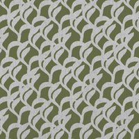 Edlyn Khaki  - Curtain fabric with Green abstract botanical print