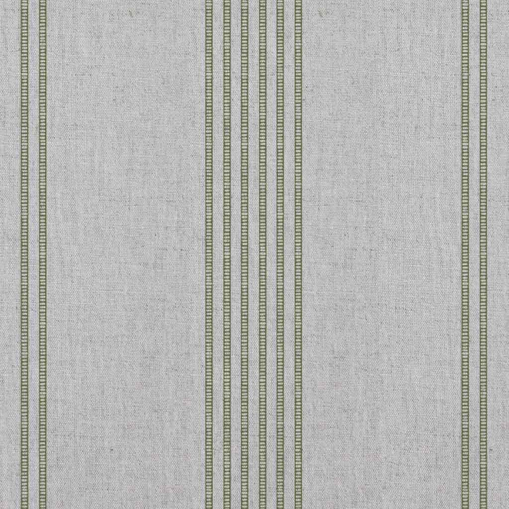 Brea Khaki - Natural fabric with Striped Green print