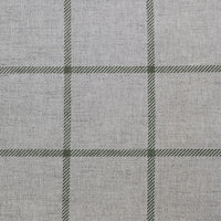 Tove Khaki - Checked fabric with Green checks for curtains, roman blinds