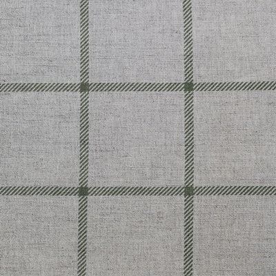 Tove Khaki - Checked fabric with Green checks for curtains, roman blinds