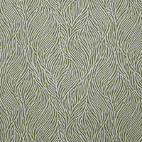 Erica Khaki - Curtain fabric with Green abstract print