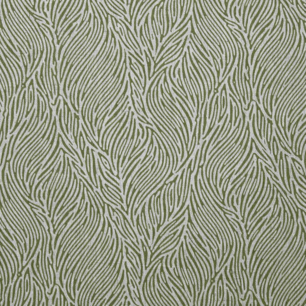 Erica Khaki - Curtain fabric with Green abstract print