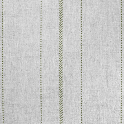 Inari Khaki - Curtain fabric with Green striped print