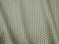 Mimosa Khaki - Curtain fabric with Green abstract print
