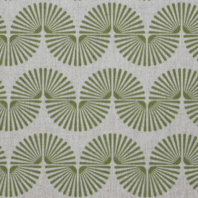 Ofira Khaki - Curtain fabric with Green abstract print