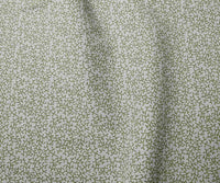 Phila Khaki - Curtain fabric with Green botanical print