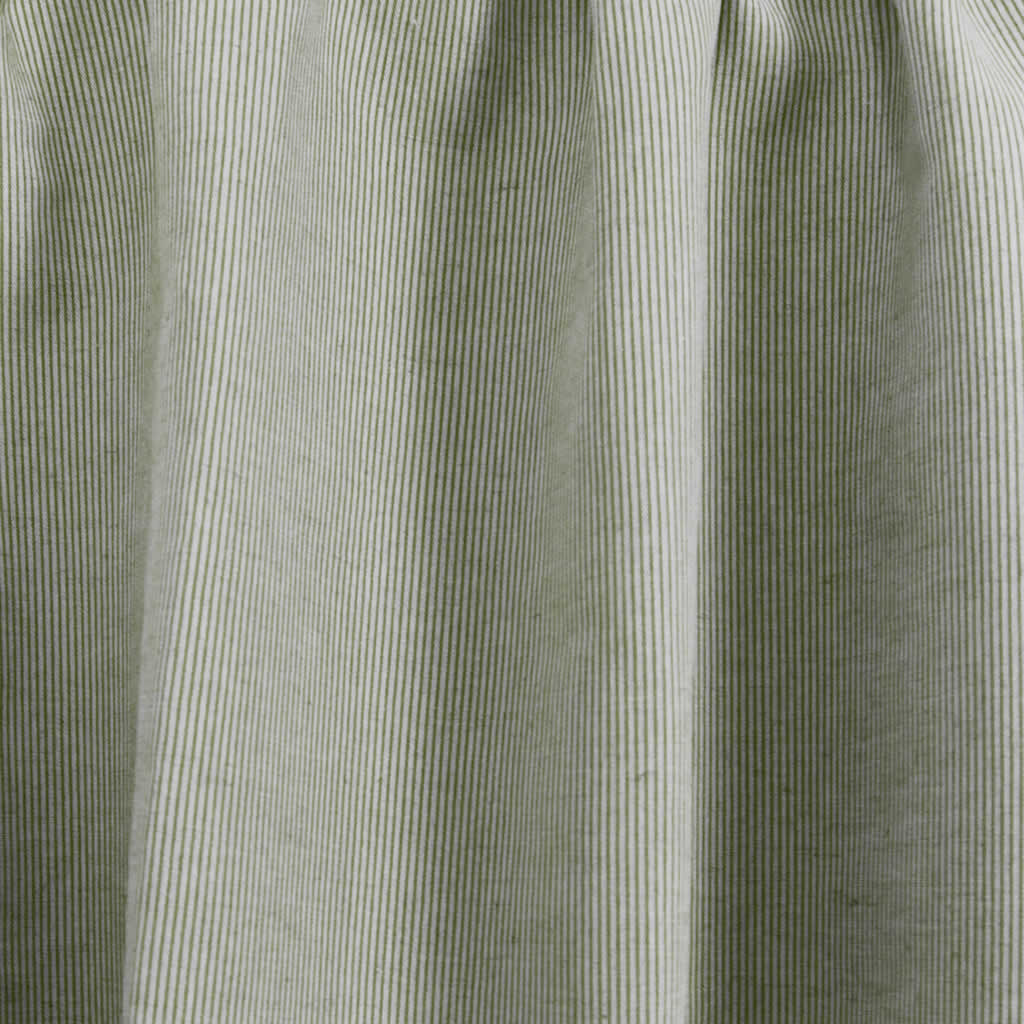 Pinni Khaki - Curtain fabric with Green striped print
