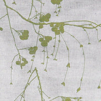 Berry Leaf - Curtain fabric with Green Botanical print
