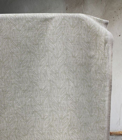 Pia Leaf - Curtain fabric, abstract Green leaf pattern