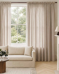 Light brown Linen Curtains. Mariana Chiffon Breeze by Ada & Ina