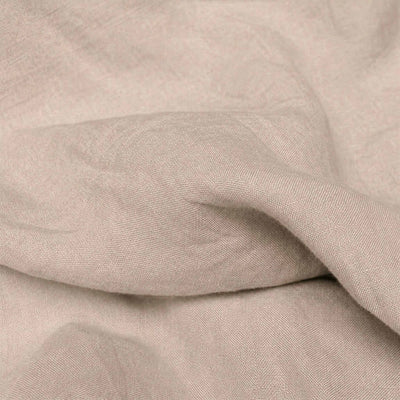 Light brown Linen Fabric - close-up. Mariana Chiffon Breeze by Ada & Ina