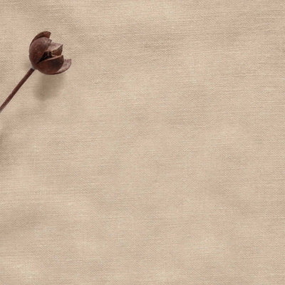 Light brown Linen stonewashed Fabric. Mariana Bisque by Ada & Ina