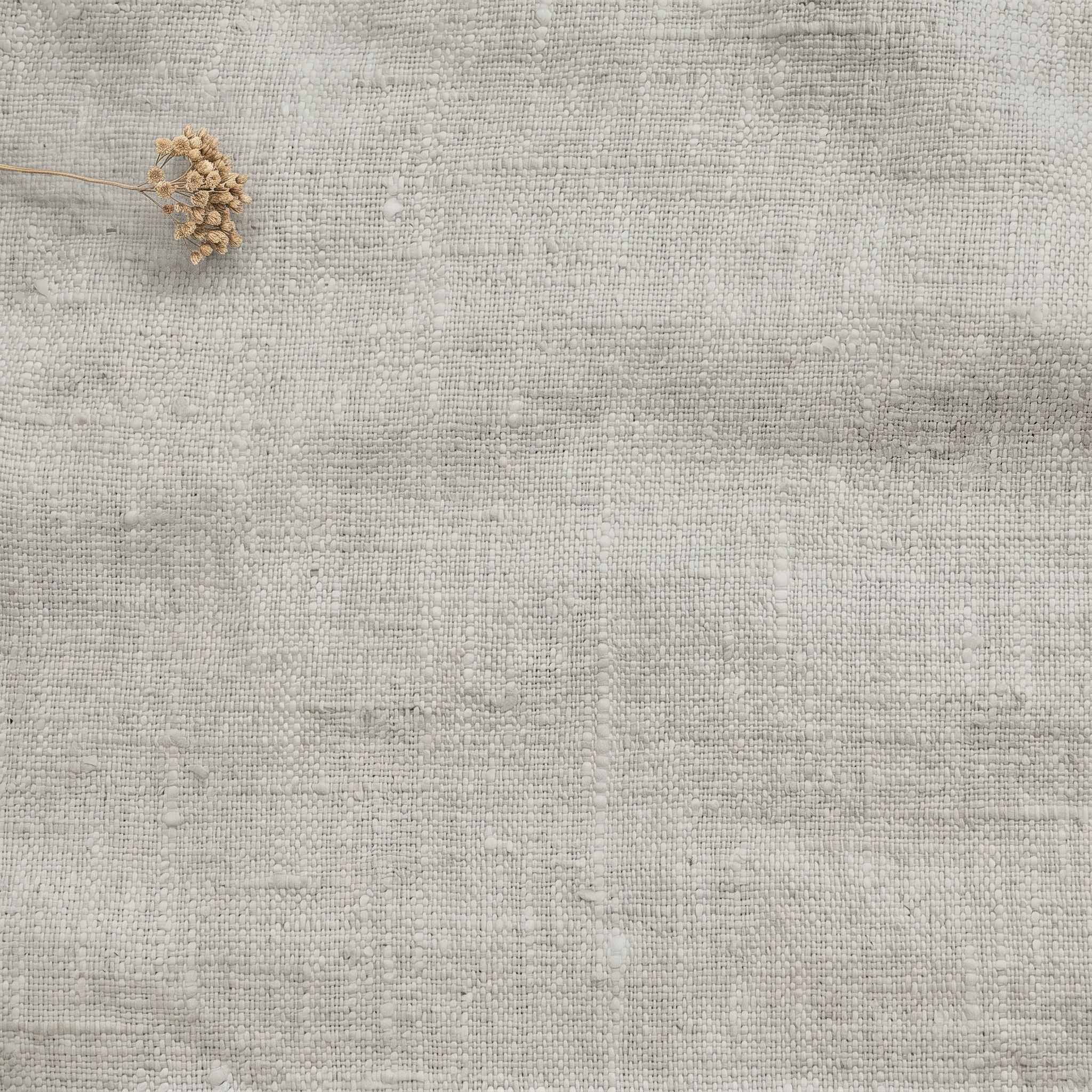 Light Grey Linen fabric - pre-washed 100% linen. Bianco Dove by Ada & Ina.