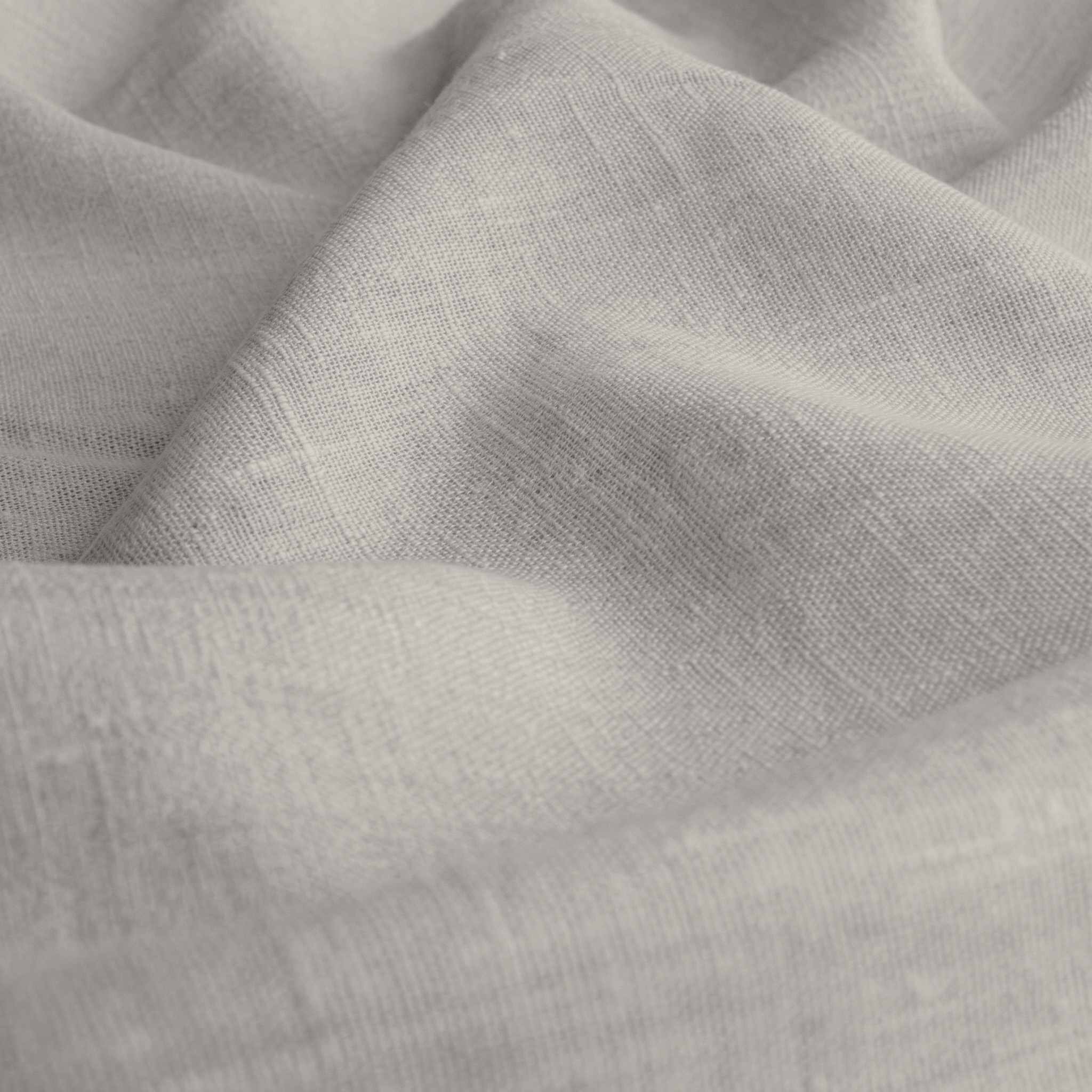 Light Grey Linen fabric - pre-washed 100% linen curtain fabric. Bianco Dove by Ada & Ina.