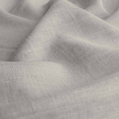 Light Grey Linen fabric - pre-washed 100% linen curtain fabric. Bianco Dove by Ada & Ina.
