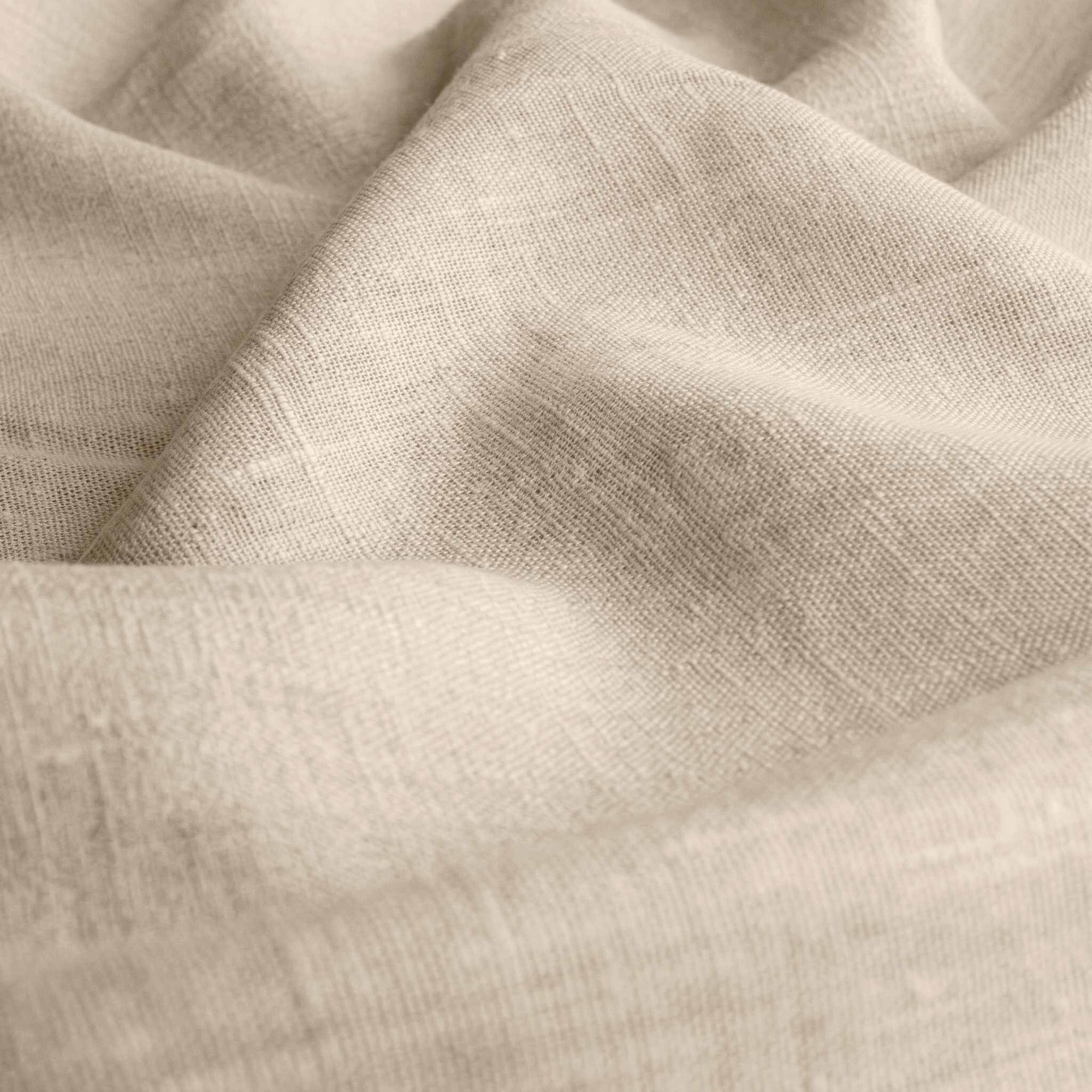 Light Natural Linen fabric - pre-washed 100% linen curtain fabric. Bianco Oatmeal by Ada & Ina.