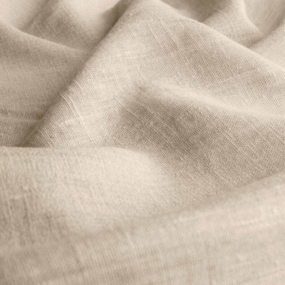 Light Natural Linen fabric - pre-washed 100% linen curtain fabric. Bianco Oatmeal by Ada & Ina.