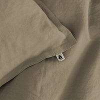 Linen Duvet Cover Single, Chestnut