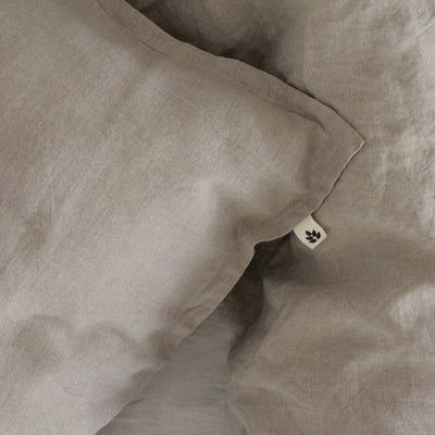 Linen Duvet Cover Single, Natural
