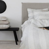 Linen Pillowcase 50x75 cm, Wide Stripe