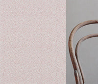 Pink Abstract Linen Curtain Fabric - Freeda Dusty Pink-WHT - White base fabric.