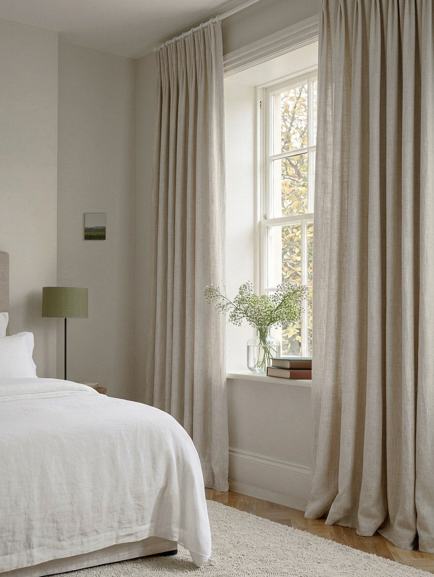 Mariana Oatmeal - Linen Cotton curtains