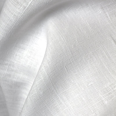 White soft 100% Linen fabric - Linnea White