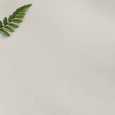 Stonewashed chalk shade lightweight 100% linen fabric for sheer curtains. Closed weave.  
