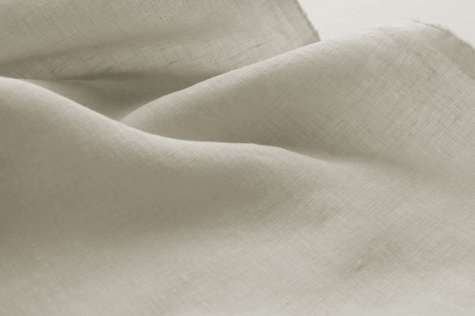 Fine Lightweight Linen for Sheer and Voile linen curtains. Chalk/ Bone White.