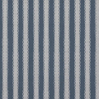 Blue Striped Linen Curtain Fabric - Lisabella Denim - Natural base fabric.