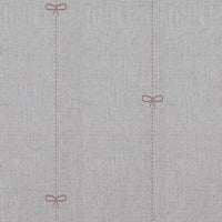 Pink Striped Linen Curtain Fabric - Mimmi Dusty Pink - Natural base fabric.