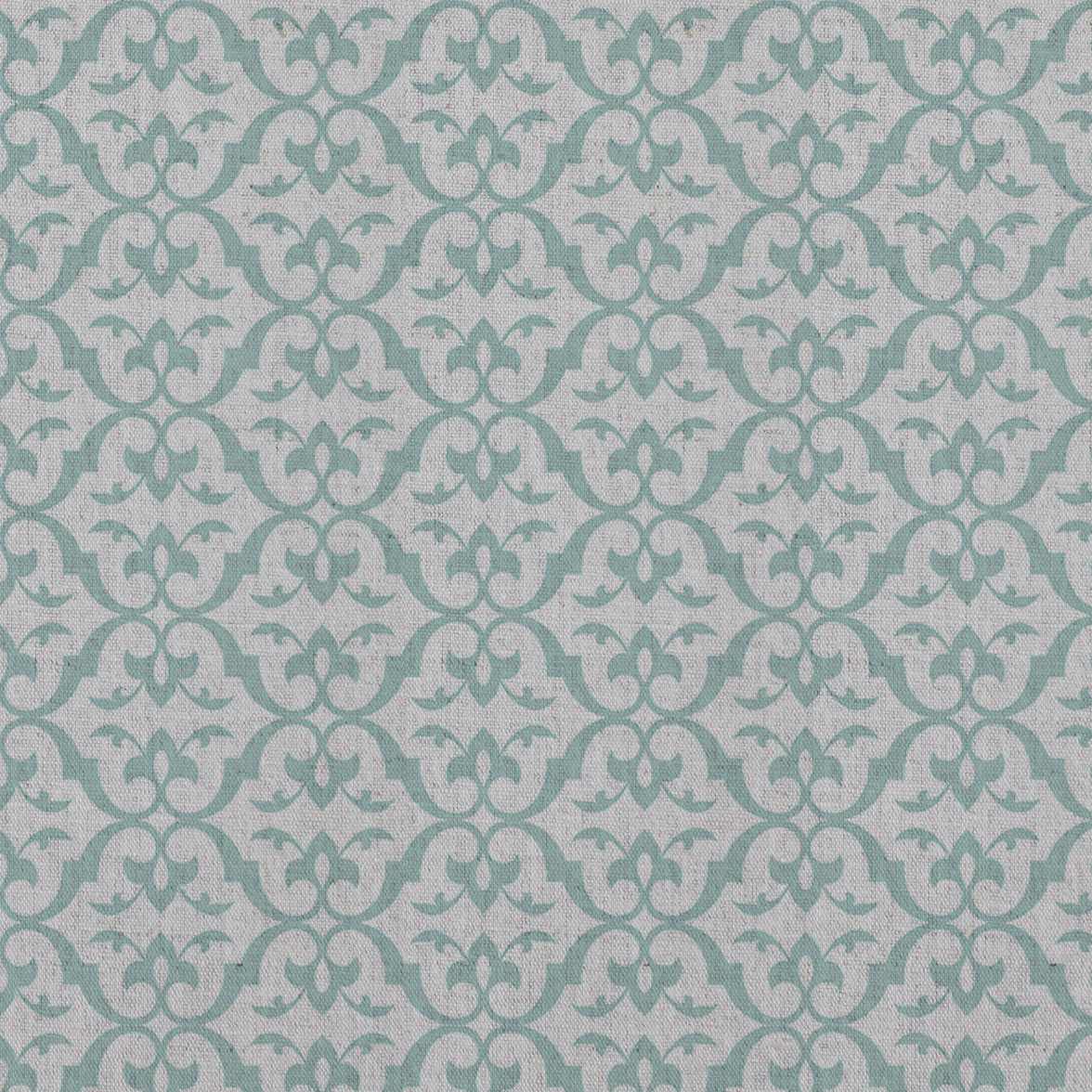 Brita Duck Egg - Curtain fabric printed with Duck Egg Blue