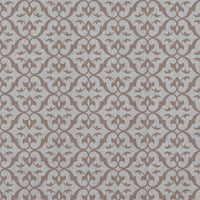 Pink Patterned Linen Curtain Fabric - Brita New Blush - Natural base fabric.
