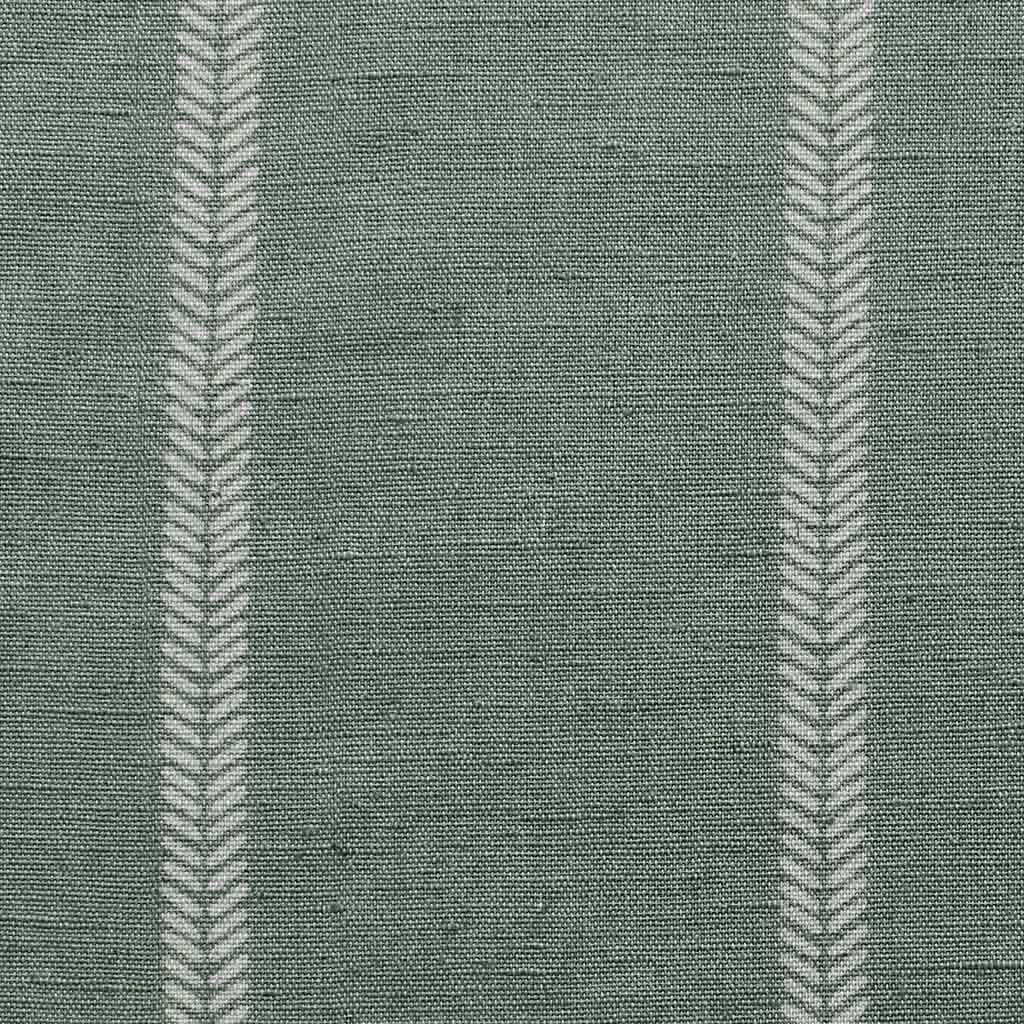 Rana Sage - Light Green curtain fabric with hand drawn stripes