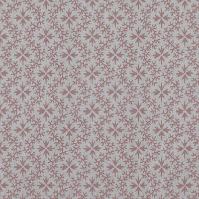 Pink Abstract Linen Curtain Fabric - Unica Dusty Pink - Natural base fabric.