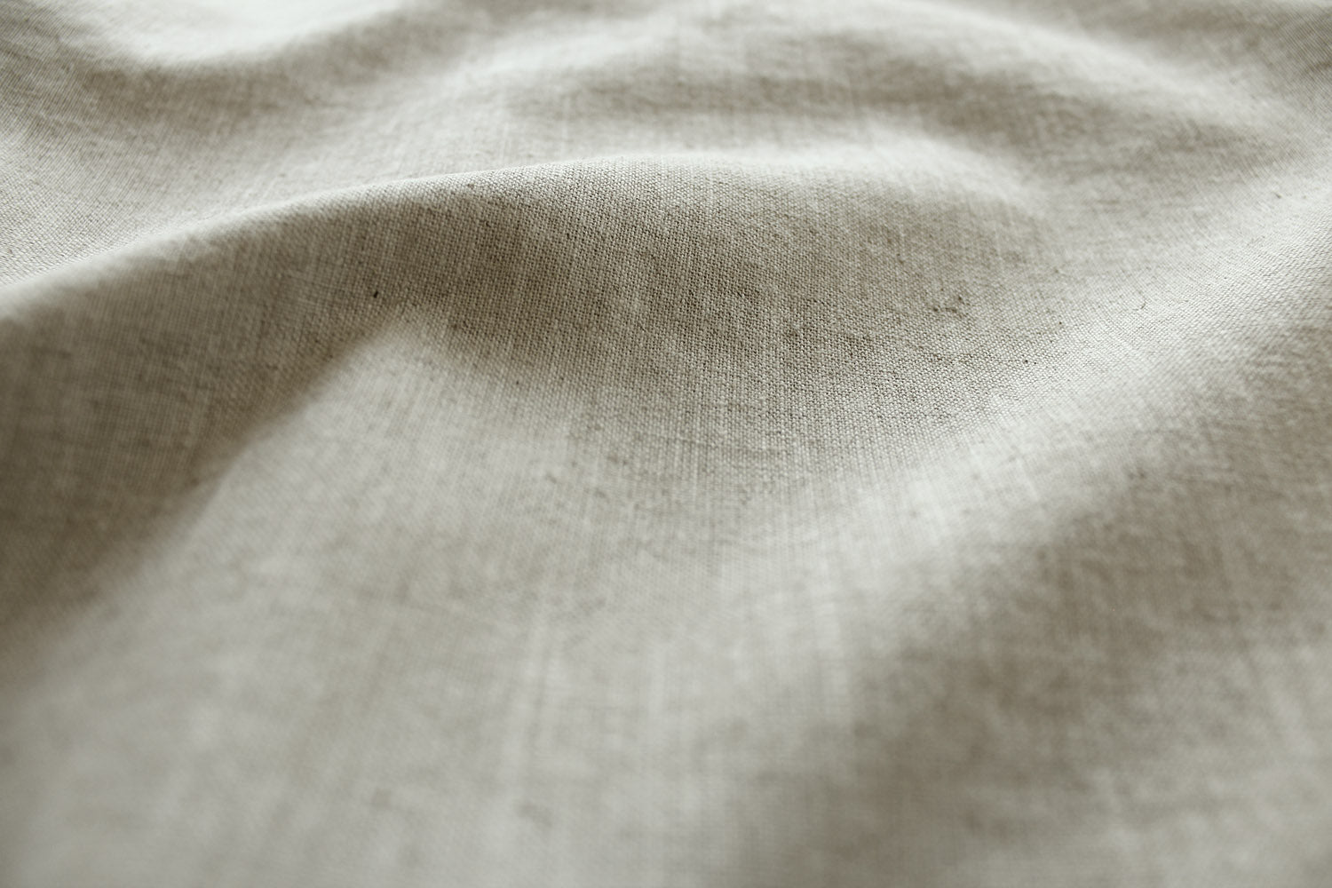 Natural Linen Cotton Fabric Close-up - Perfect Linen for Lined or Unlined Curtains