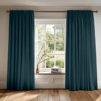 Blue 100% Cotton Curtains