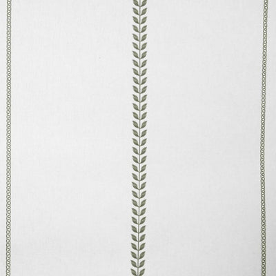 Berit Moss - curtain fabric with Green striped print