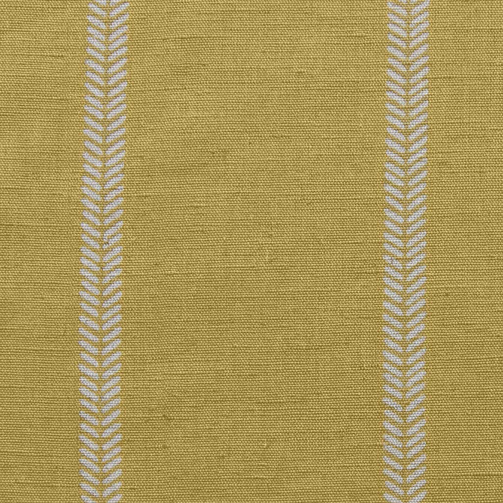 Rana Mustard - Yellow curtain fabric with hand drawn stripes