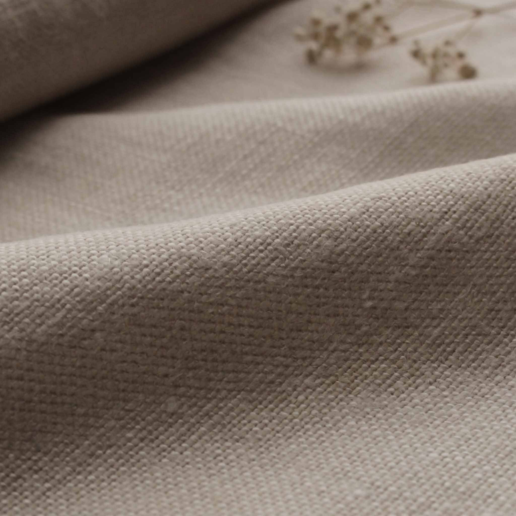 Natural Heavy Linen - curtain fabric and upholstery fabric 100% linen. Greta Natural.