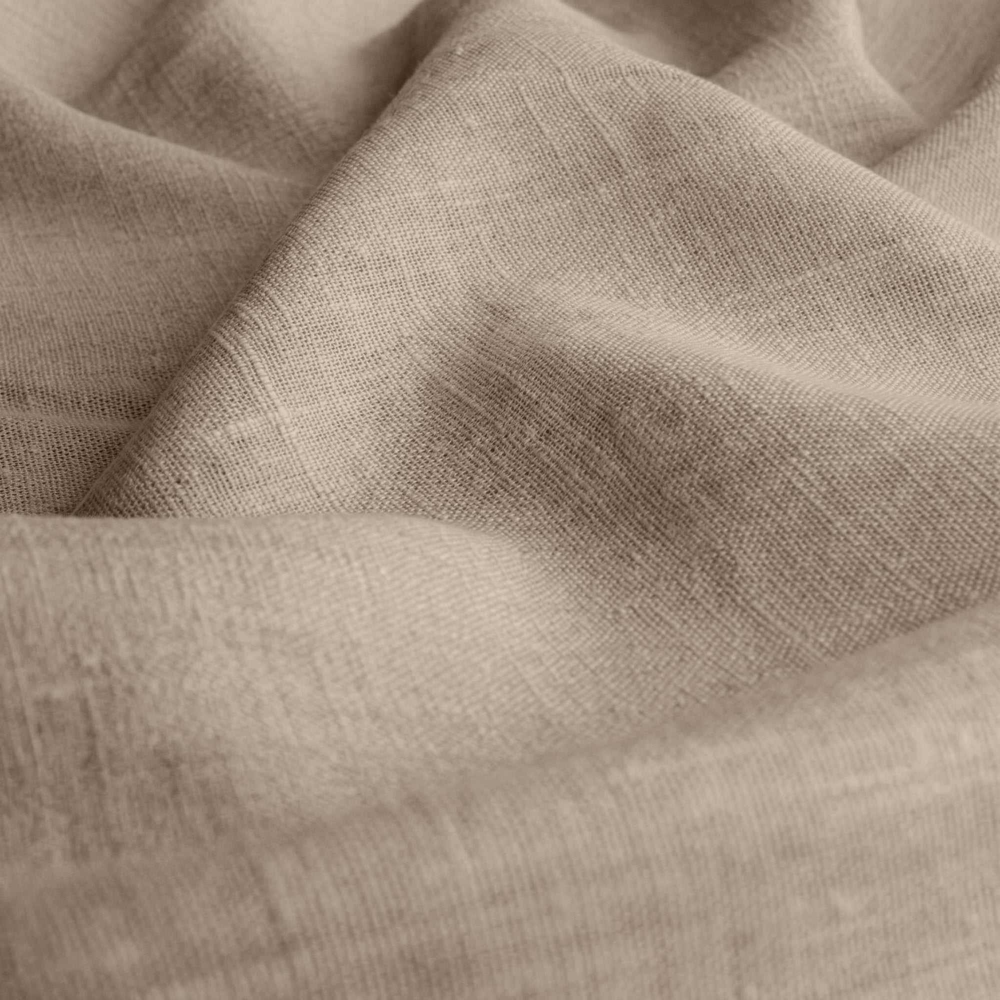 Natural Linen fabric - pre-washed 100% linen curtain fabric. Bianco Natural by Ada & Ina.