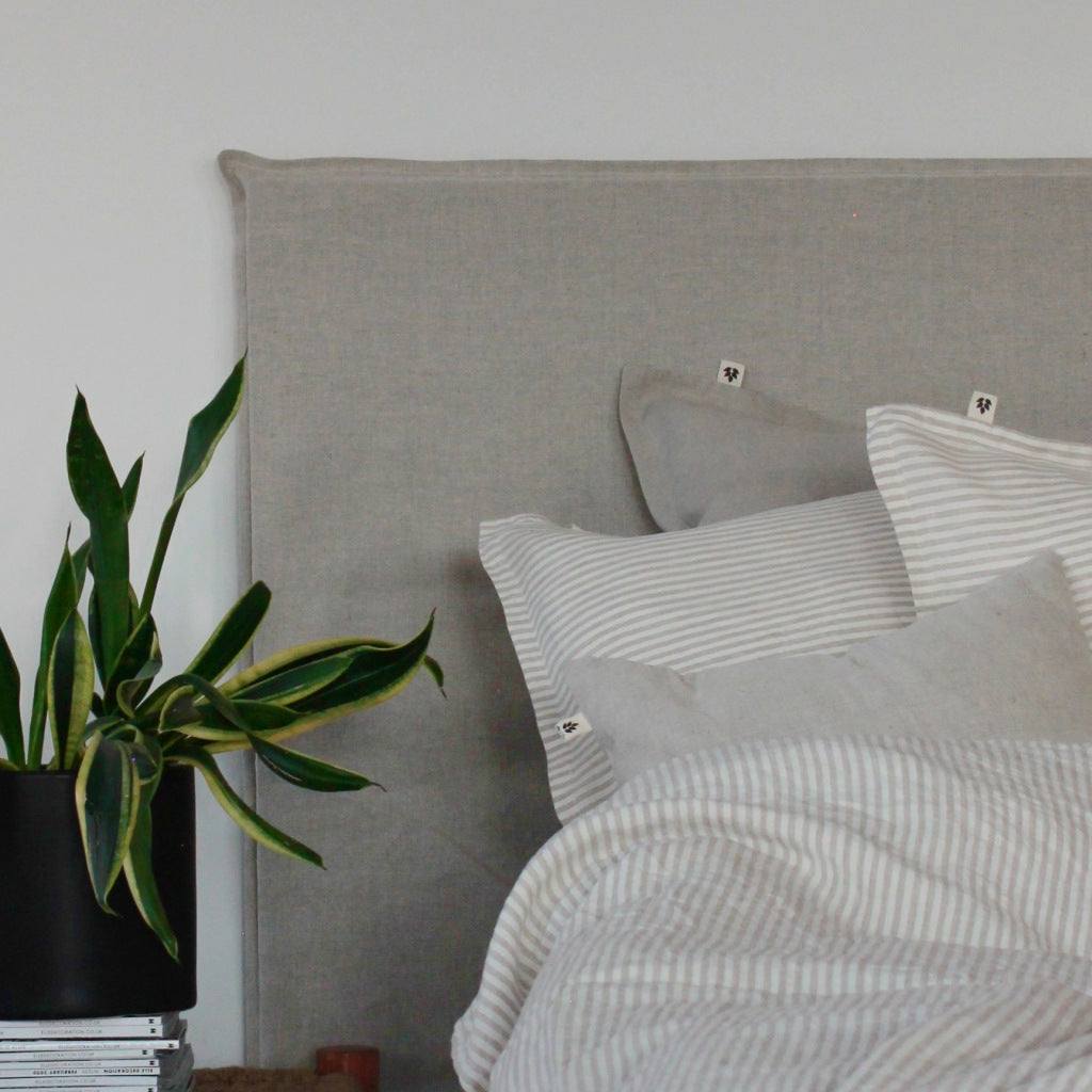Linen Pillowcase 50x75 cm, Natural Stripe