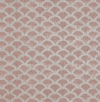 Erle New Blush - Natural curtain fabric, Pink contemporary print