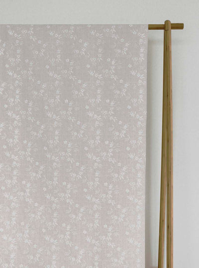 Merisa New Blush - Curtain fabric with Botanical Print
