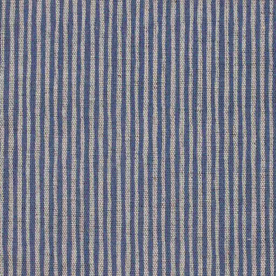 Laila Night Blue - Curtain fabric with Blue stripes