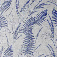 Fernia Night Blue - Fabric for curtains with Blue pattern 