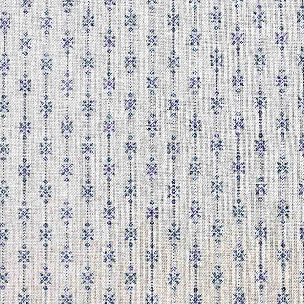 Nikolet Night Blue - Curtain fabric, classic Blue pattern